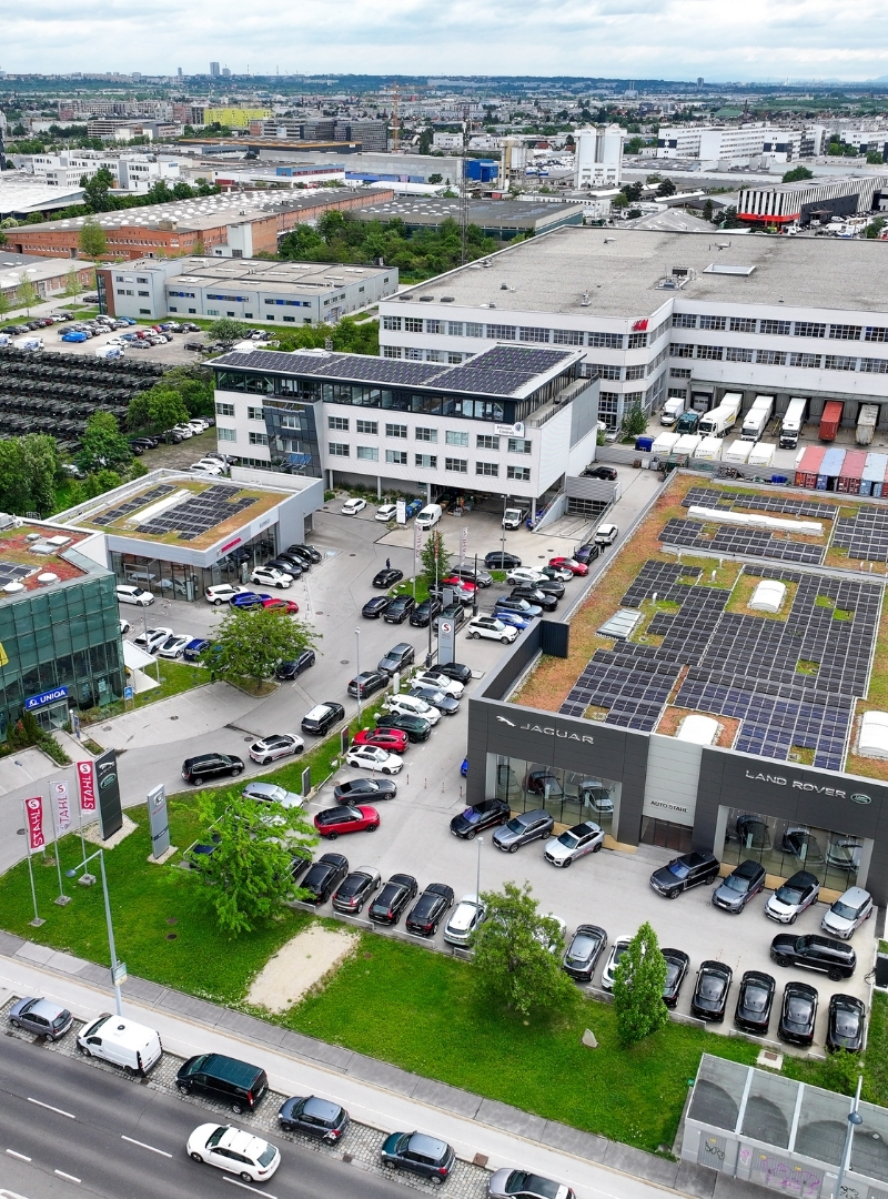 Auto Stahl Luftbildaufnahme Wien 23