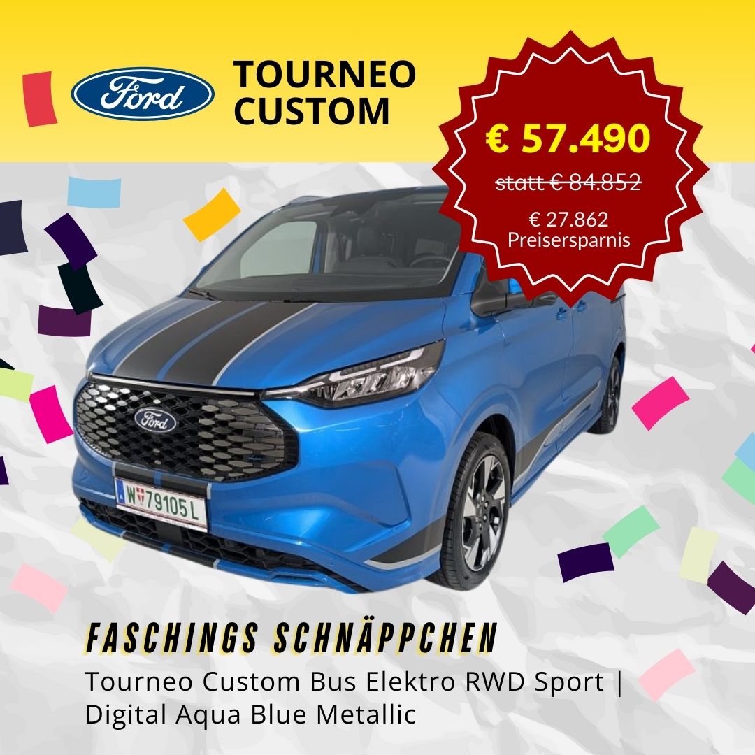 Ob Familie, Business oder Freizeit: Der Ford Tourneo Custom bietet maximale Flexibilität, moderne Ausstattung und komfortables Reisen