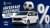 Weißer Lieferwagen mit einem Fußball auf dem Dach