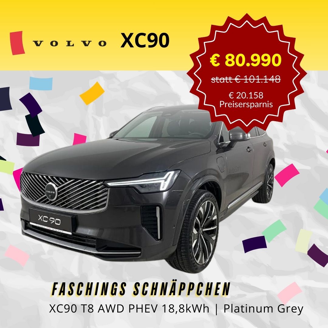 Der Volvo XC90 vereint skandinavisches Design, modernste Technik und höchsten Komfort in einem eleganten Premium-SUV.