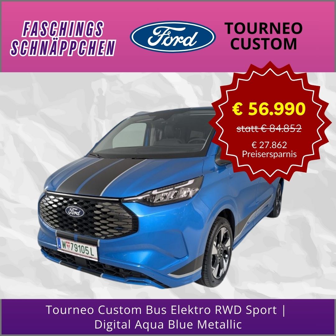 Ob Familie, Business oder Freizeit: Der Ford Tourneo Custom bietet maximale Flexibilität, moderne Ausstattung und komfortables Reisen