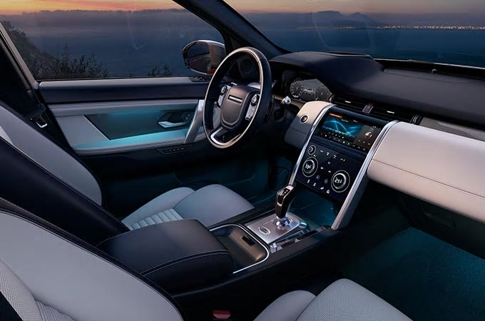 Auto Stahl der neue Discovery Sport 2019 Innenansicht Interieur