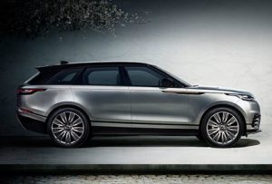 Range Rover Velar bei Auto Stahl Seitenansicht