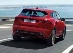 Auto Stahl Jaguar E-Pace Heckansicht