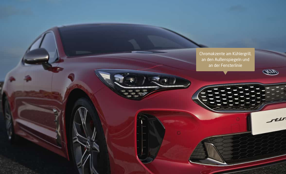 Kia Stinger bei Auto Stahl Frontansicht