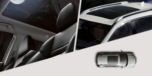 Nissan X-Trail bei Auto Stahl Vogelperspektive Innenansicht