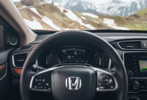 Honda CR-V 2018 Lenkrad Tacho Innenansicht Schwarz
