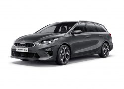 Kia c'eed SW bei Auto Stahl 2019 Seitenansicht Grau