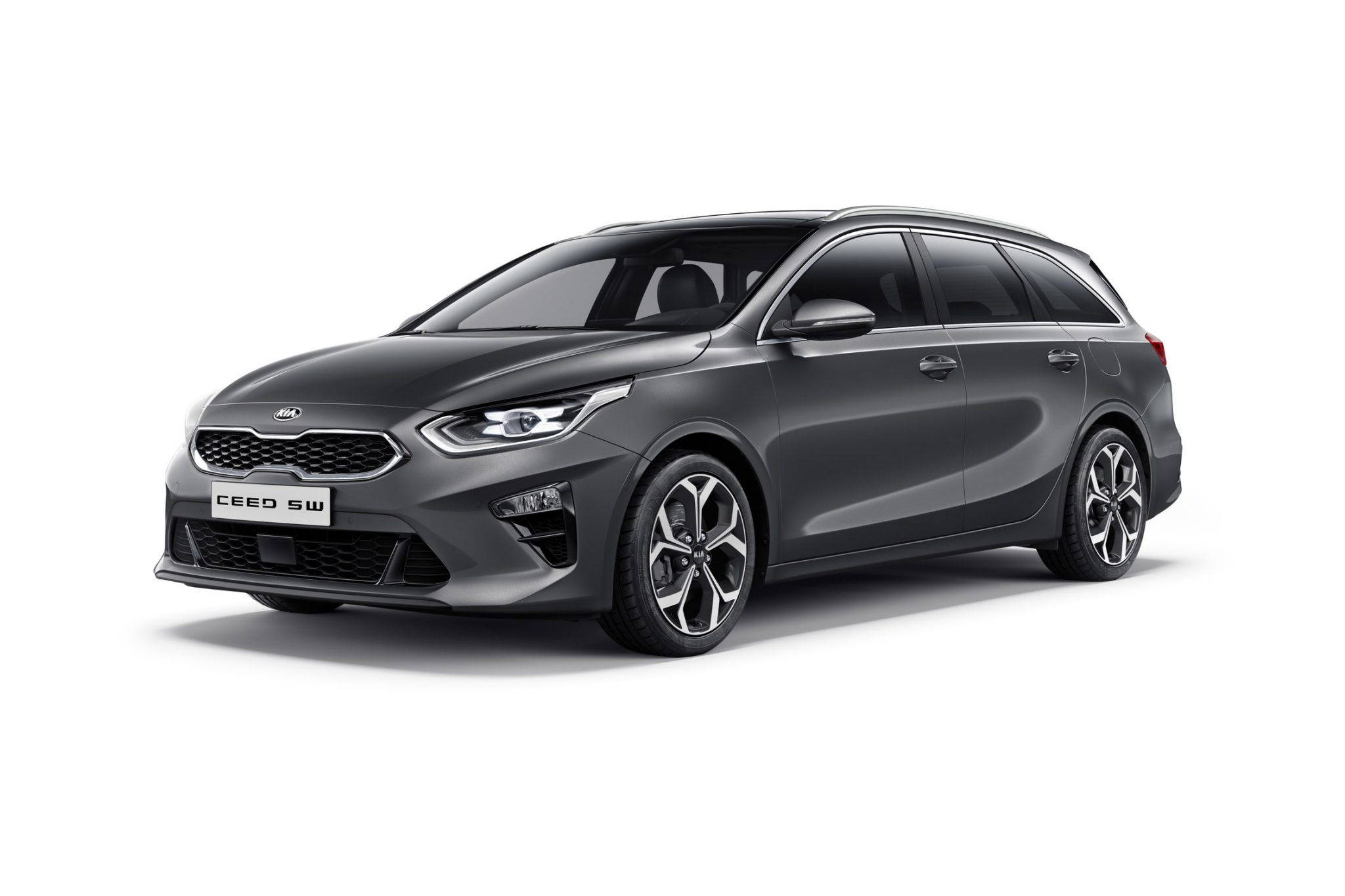 Kia c'eed SW bei Auto Stahl 2019 Seitenansicht Grau