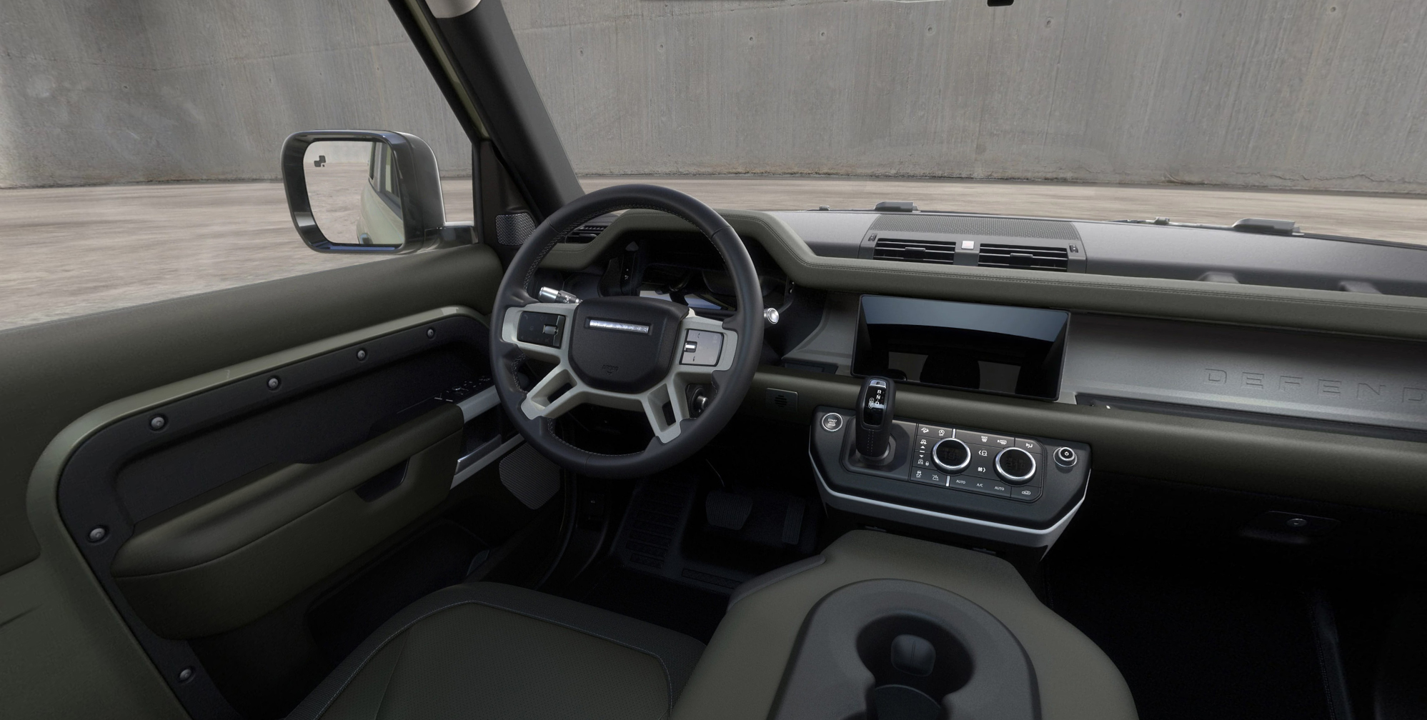 Land Rover Defender bei Auto Stahl Innenansicht