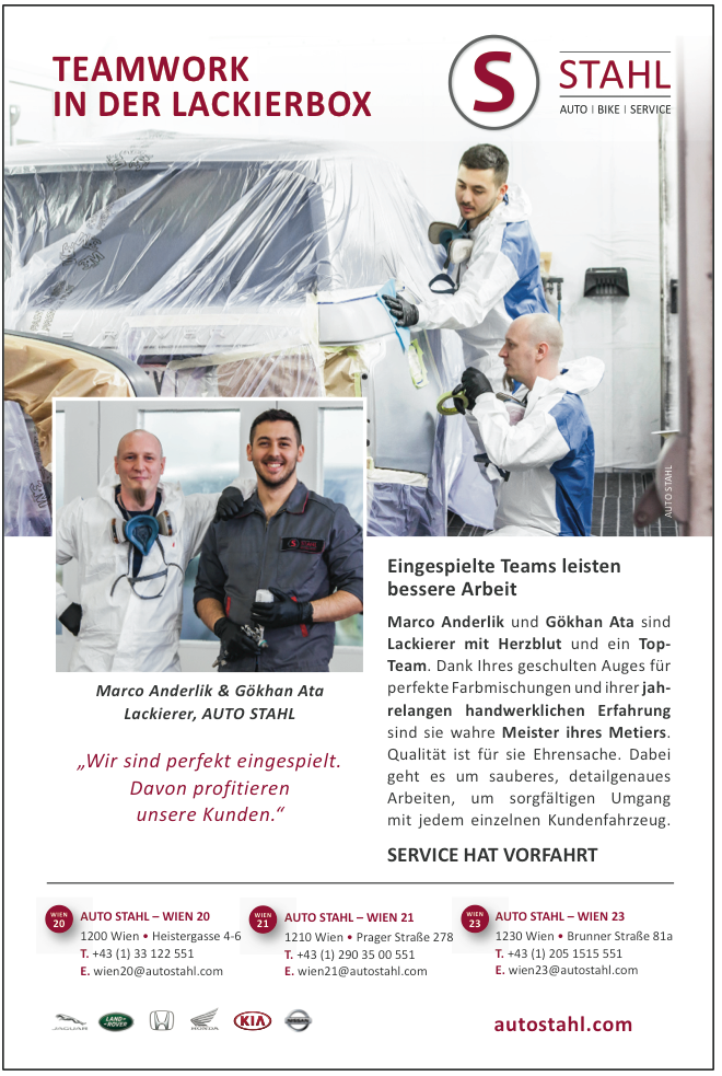 Presseartikel Auto Stahl Kurier Artikel: Teamwork in der Lackierbox, erschienen am 19.3.2019