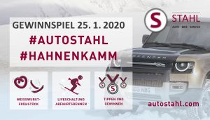 Ankündigung Gewinnspiel beim Frühstück bei AUTO STAHL am 25.1.2020