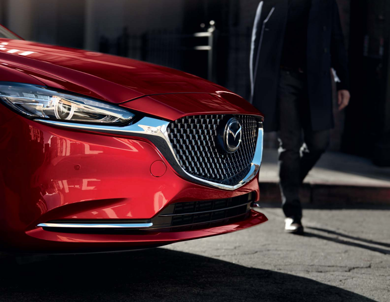 Mazda6 Auto Stahl Modellabbildung Front und seitlicher Kühlergrill, Modellfarbe rot