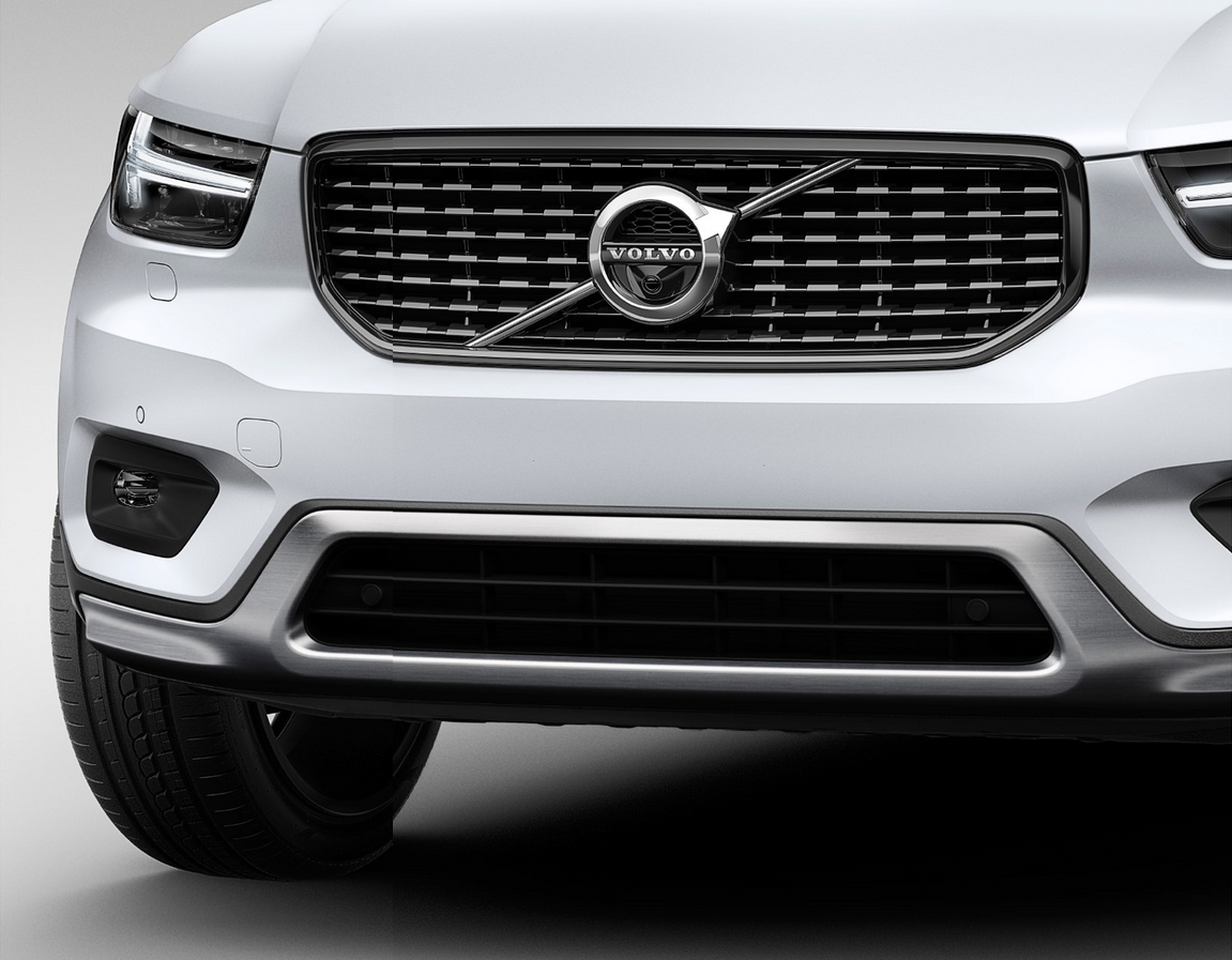 Volvo XC40 Detailansicht Kühlergrill, Modellfarbe weiß