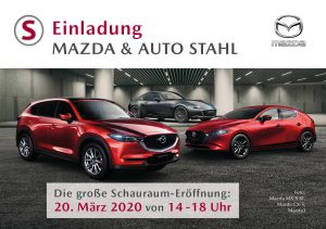 Mazda Schauraumeröffnung am 20.3.2020 bei AUTO STAHL in Wien 21, Prager Straße 278, 1210 Wien