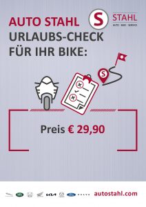 Urlaubs Check Bike bei Auto Stahl