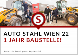 1 Jahr Baustelle Wien 22 – Spatenstich 2019