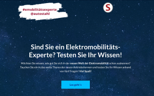 Screenshot E-Mobility Quiz – Always on Kampagne 