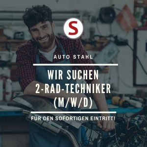 Freie Stelle bei AUTO STAHL – bewerben Sie sich als Zweirad-Techniker