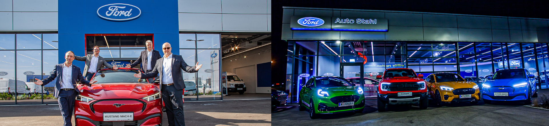 Header Stahl Ford und der Ford Kuga Plug-in Hybrid im Kika Möbelhaus