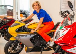 Auto Stahl Wien 22 MV Agusta Pressefotos Isabella Keusch testet die Superveloce1