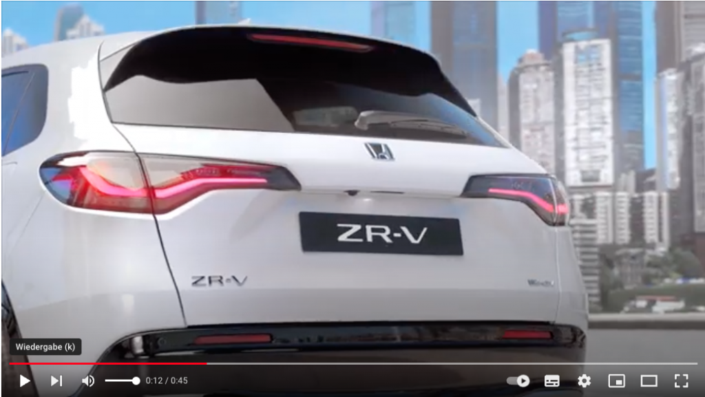 Honda ZR-V Video